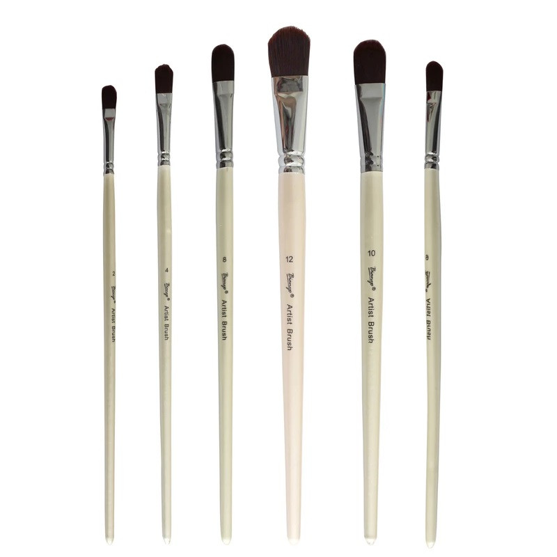 قلم مو زبان گربه ای مدل 01 مجموعه 6 عددی