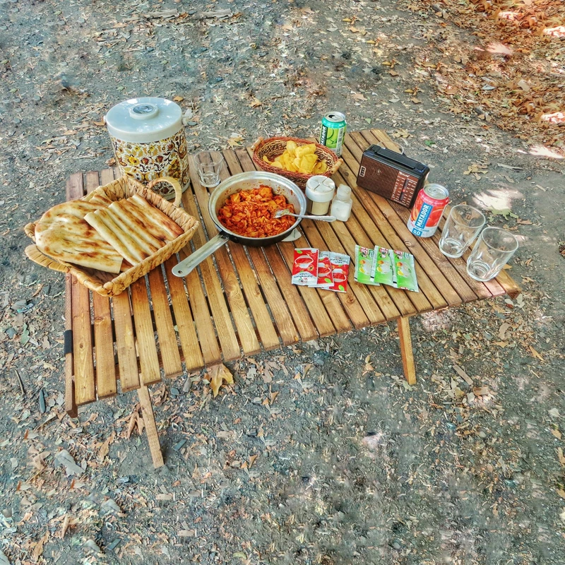 عکس شماره 10 : میز سفری تاشو مدل طبیعت چوبی سایز صفحه 90 × 65 سانتی متر