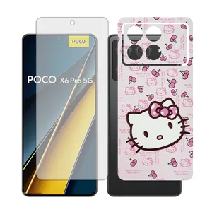 Glass Together model transparent Screen Protector Suitable for Xiaomi Poco X6 Pro Mobile Phone with Back cover sticker