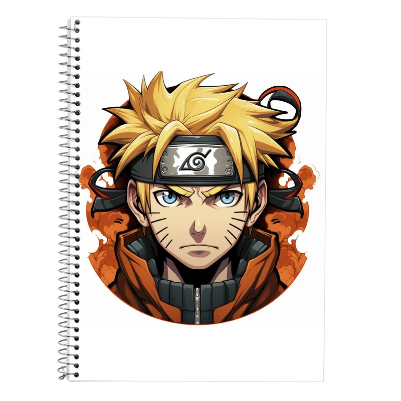 دفتر زبان 50 برگ مدوپد مدل سه خط طرح Naroto کد DF11318
