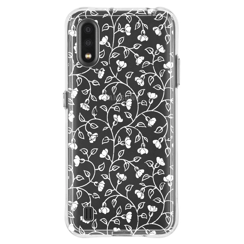 کاور مگافون طرح گل مدل C42-W مناسب برای گوشی موبایل سامسونگ Galaxy A01
