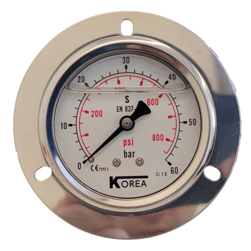 گیج فشار کره مدل 6cm-back-60bar گیج فشار کره مدل 6cm-back-60bar