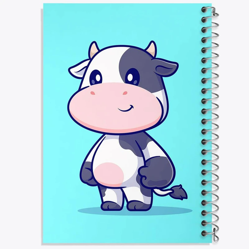 دفتر نت موسیقی 50 برگ خندالو مدل حیوانات بامزه گاو کد 29712