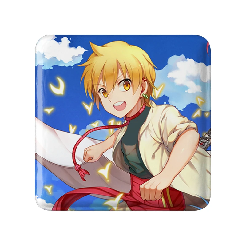 پیکسل خندالو طرح انیمه ماگی هزارتوی سحر و جادو مدل مربعی کد 36047