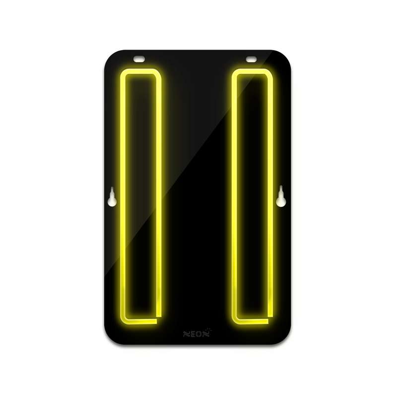 چراغ دیواری نئون دیزاین طرح Pause-BL_YL