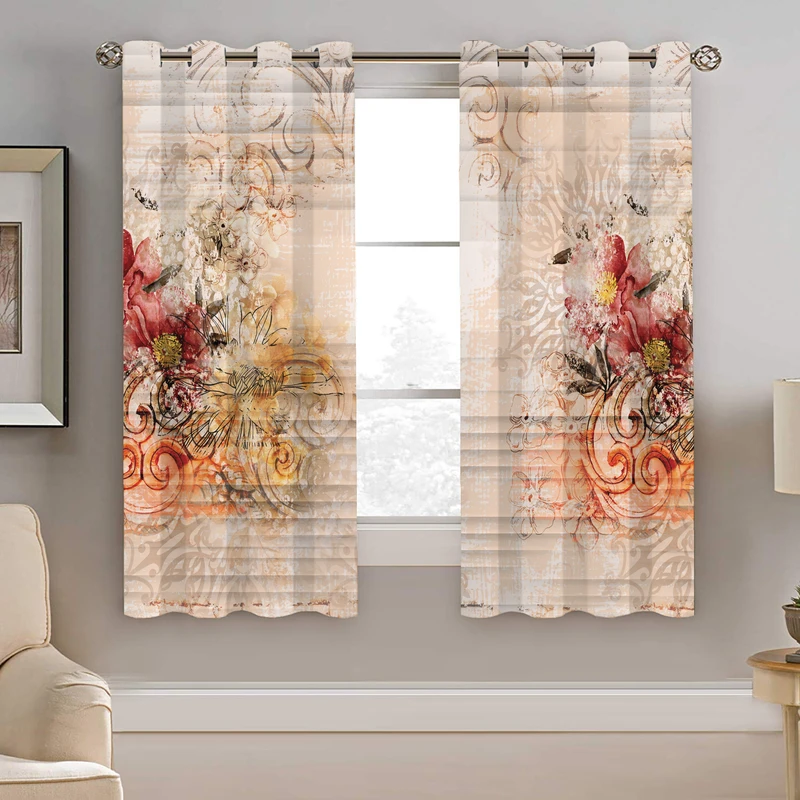 پرده نیروانا طرح سنتی مدل مخمل کد 4501 سایز 140×200 سانتی متر