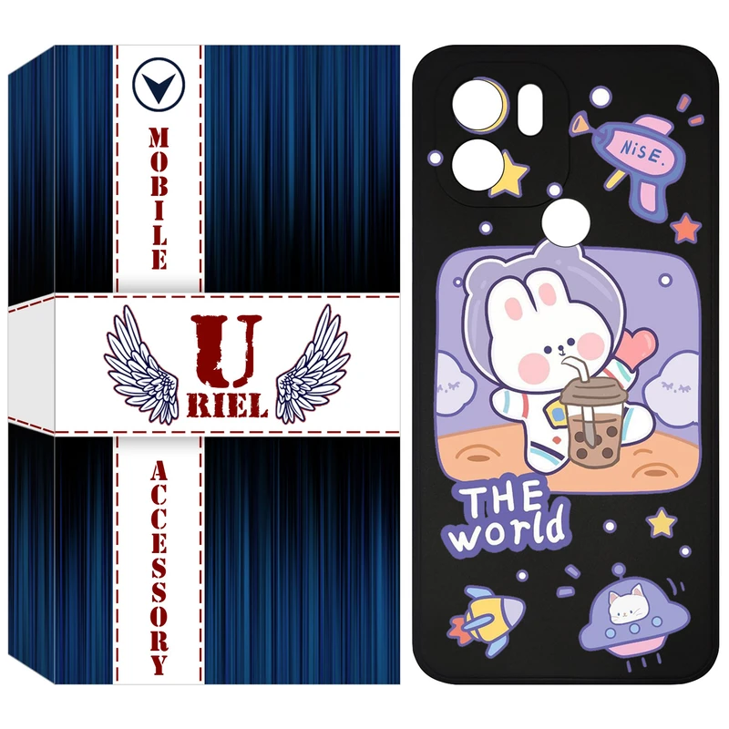 کاور یوریل مدل KSH کد 8 طرح خرگوش فضانورد مناسب برای گوشی موبایل شیائومی Poco C50