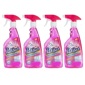 اسپری شیشه پاک کن پاکناز مدل پینک حجم 500 میلی لیتر بسته 4 عددی