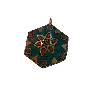 آویز گردنبند مدل نپالی کد 004