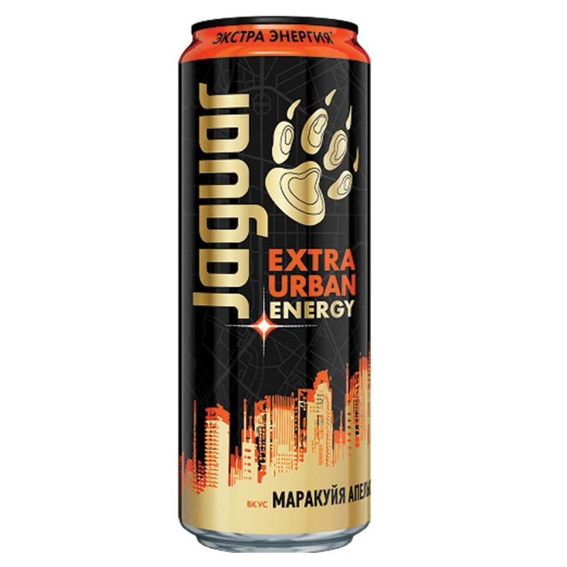 نوشیدنی انرژی زا پرتقال و پشن فروت جگوار- 500 میلی لیتر