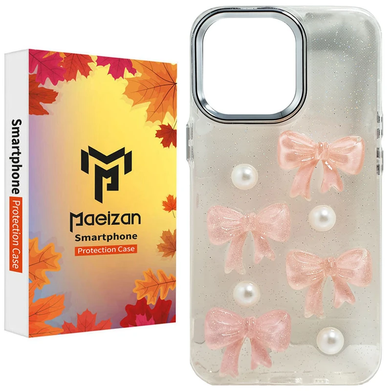 کاور پاییزان مدل shiny ribbon طرح لاکجری مناسب برای گوشی موبایل اپل IPhone 13 Pro