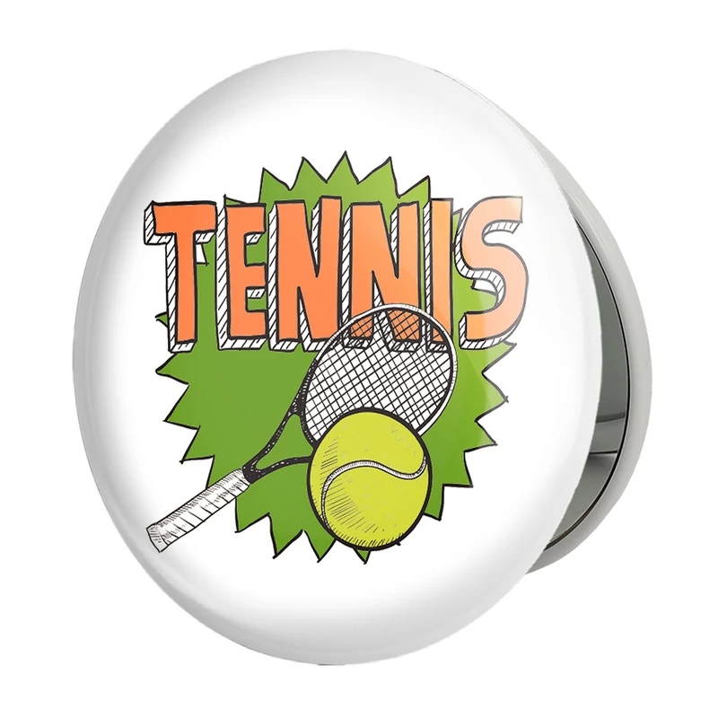 آینه جیبی خندالو طرح تنیس Tennis مدل تاشو کد 26640 