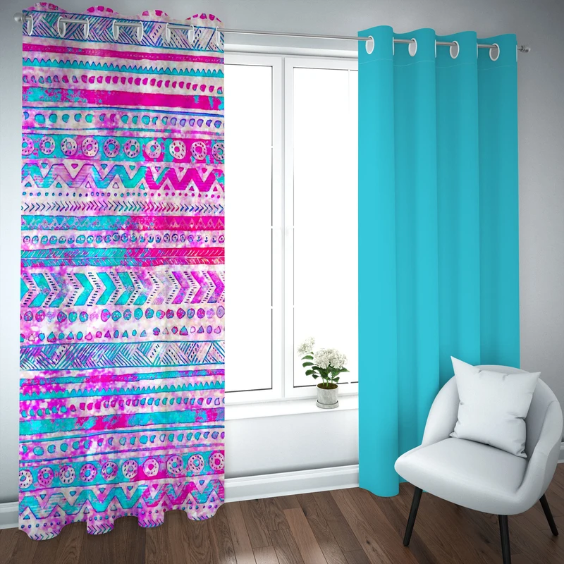 پرده مدل چاپی هازان سایز 300×150 سانتی متر 