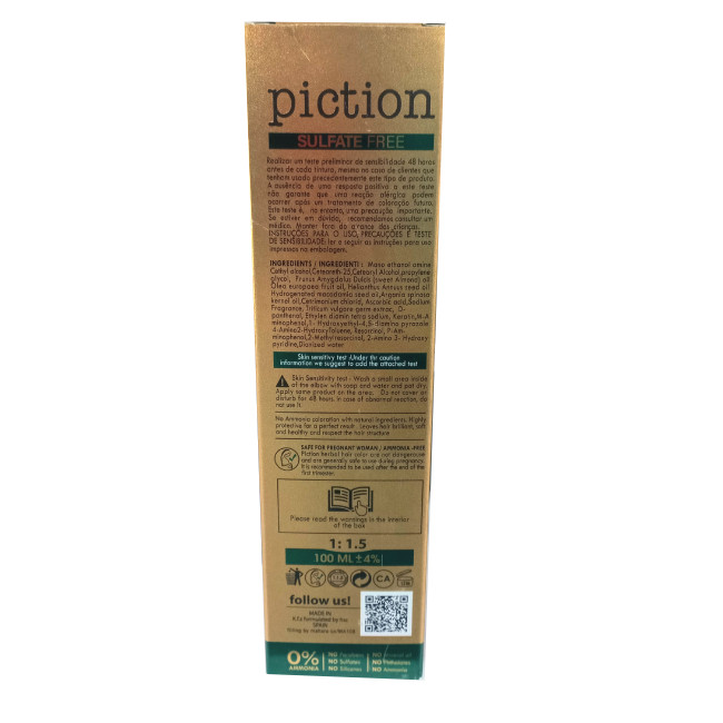 رنگ مو پیکشن  شماره 10.1   حجم 100 میلی لیتر  رنگ بلوند خاکستری پلاتینه خیلی روشن