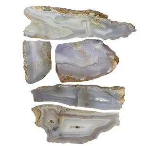 سنگ راف عقیق مدل سلیمانی کد z4 مجموعه 5 عددی