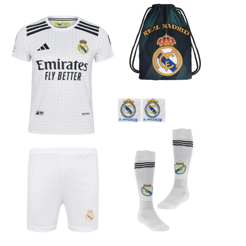 ست 6 تکه لباس ورزشی مدل رئال مادرید طرح وینیسیوس 2025V