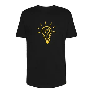 تی شرت لانگ آستین کوتاه مردانه مدل لامپ کد Sh130 رنگ مشکی