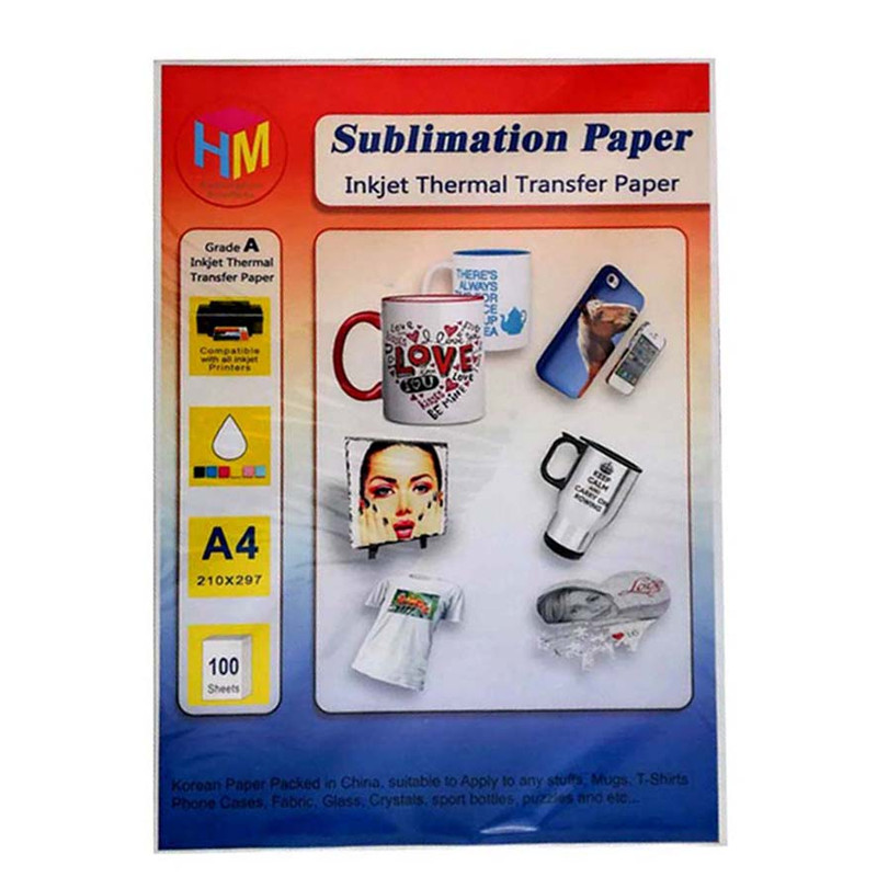 کاغذ سابلیمیشن اچ ام کد IP-4002 سایز A4 بسته 100 عددی