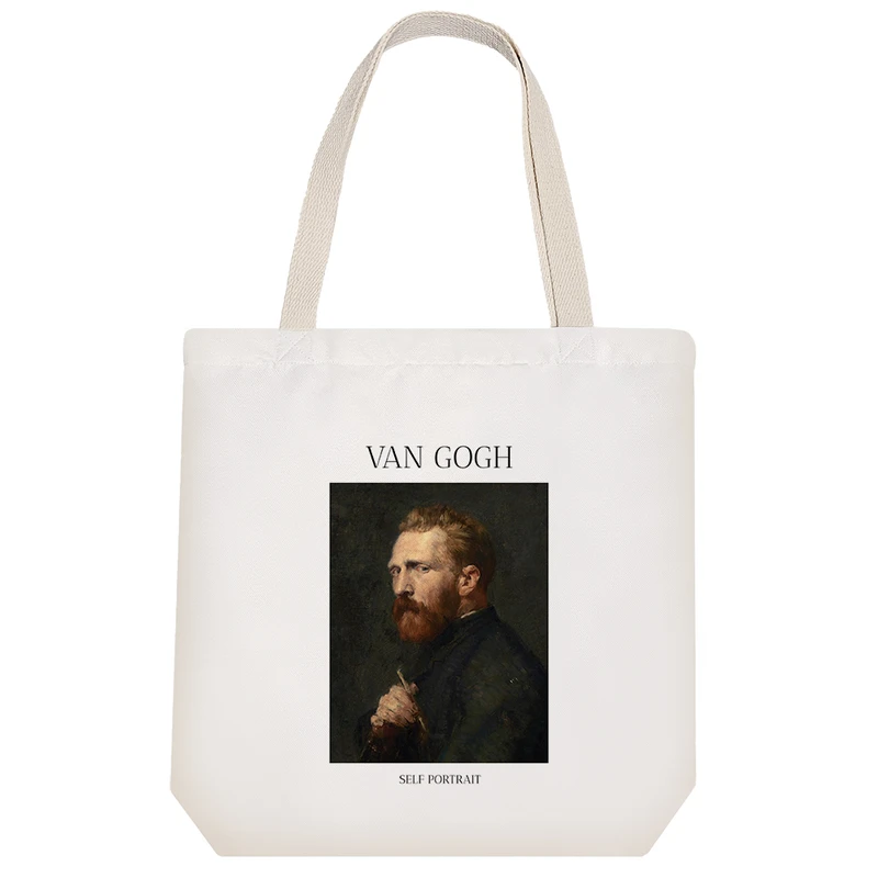 ساک خرید خندالو مدل سلف پرتره ونسان ونگوگ کد H2019