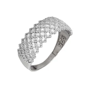 انگشتر نقره زنانه مدل پرنس  کد 135