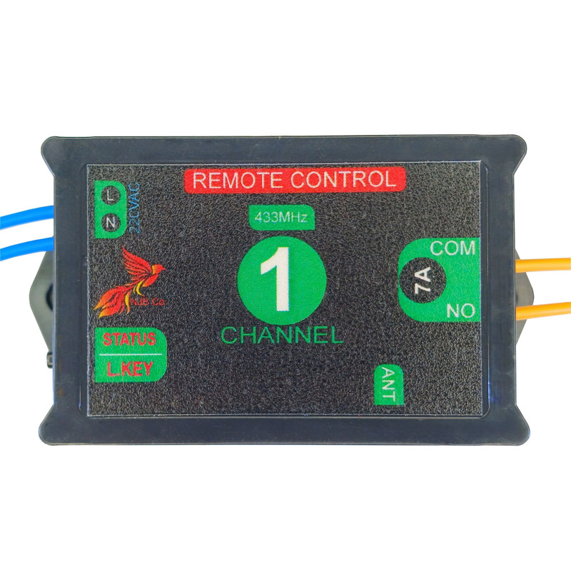 گیرنده و ریموت دربازکن 220 ولت تک کانال مدل CH001