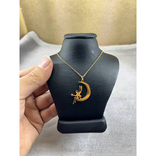 گردنبند دخترانه مدل ماه و ستاره فرشته کد 6895601 گردنبند دخترانه مدل ماه و ستاره فرشته کد 6895601
