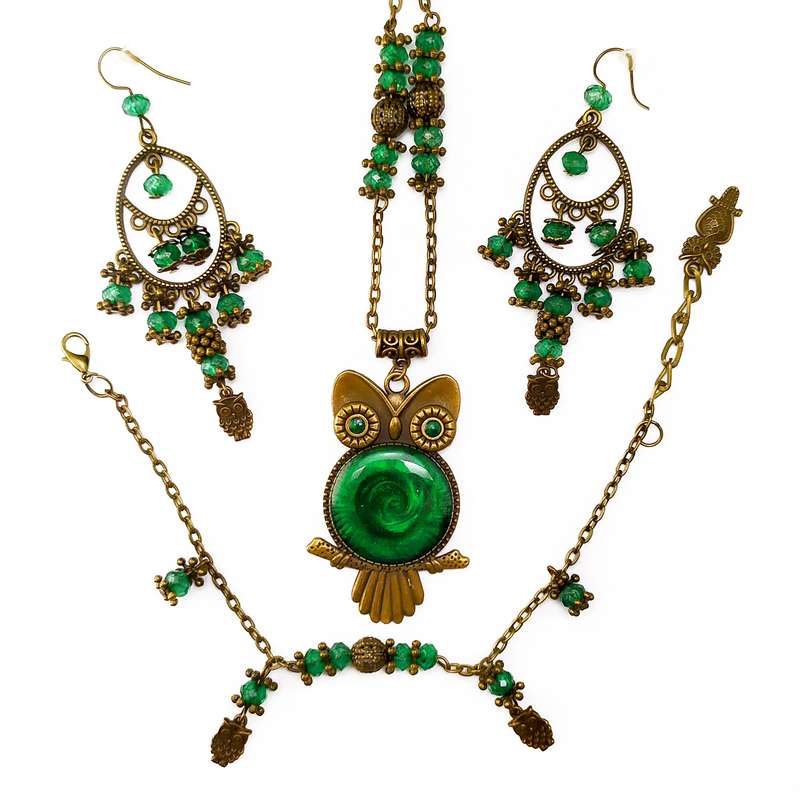 ست دخترانه مدل جغد کدDC5480