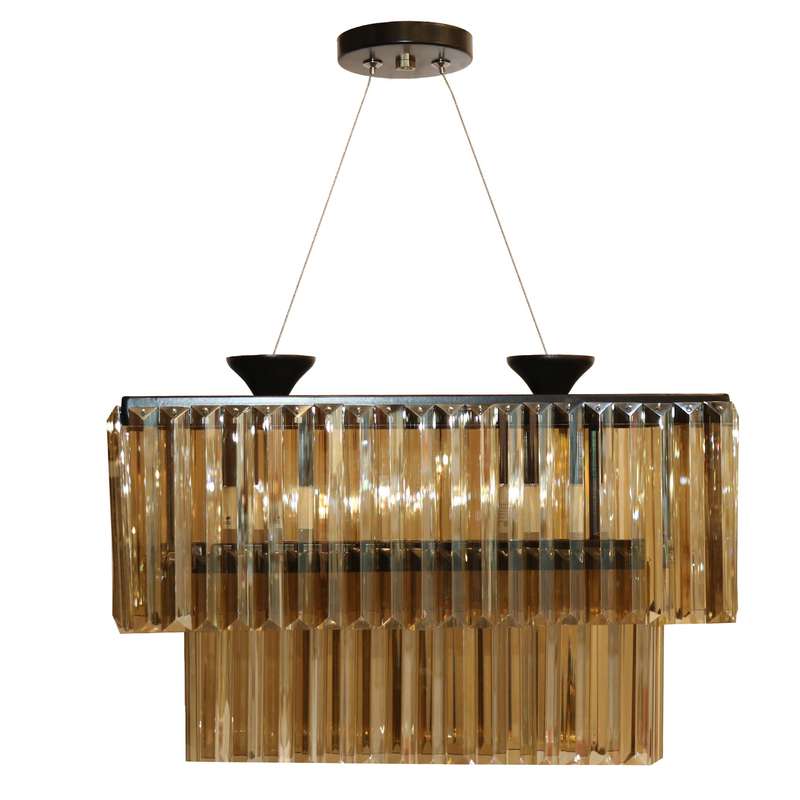 لوستر 3 شعله پلاس نورشو مدل کریستالی کد k1