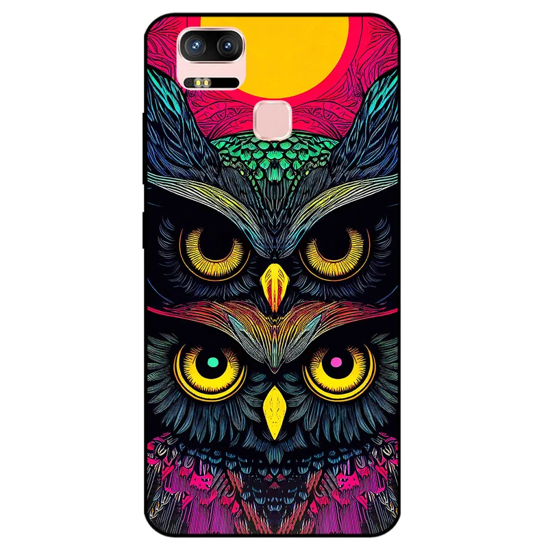 کاور مگافون طرح جغد مدل 1904 مناسب برای گوشی موبایل ایسوس Zenfone 3 Zoom / ZE553KL