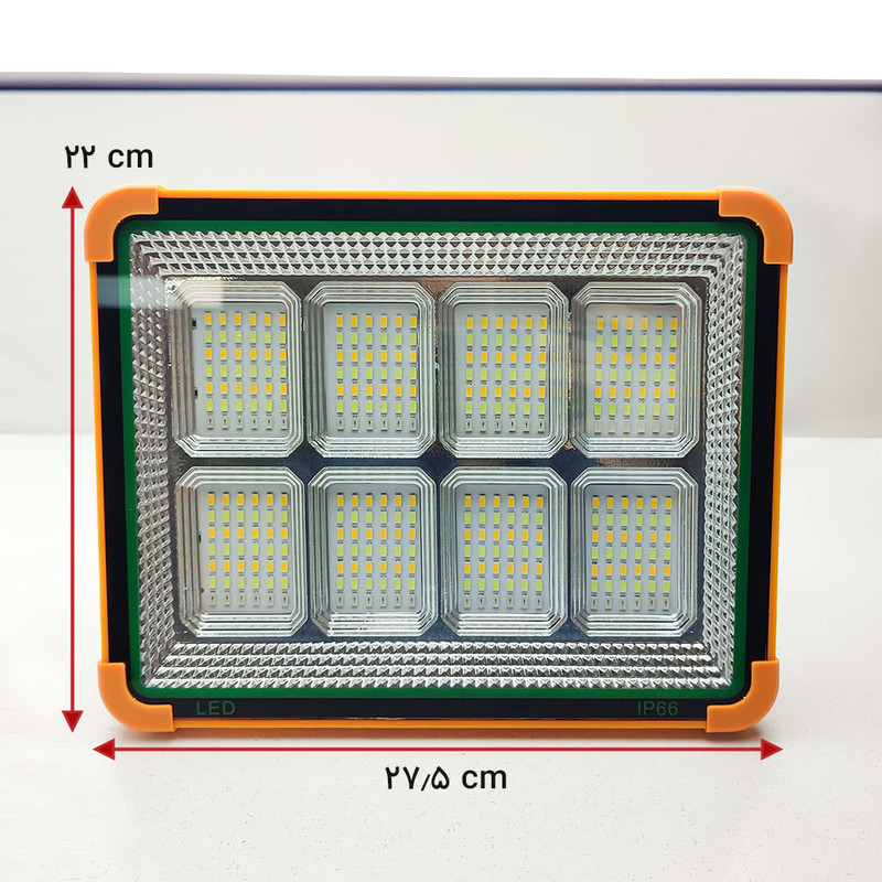 نورافکن دستی مدل سولار کمپینگ طرح شبکه ای کد IP66