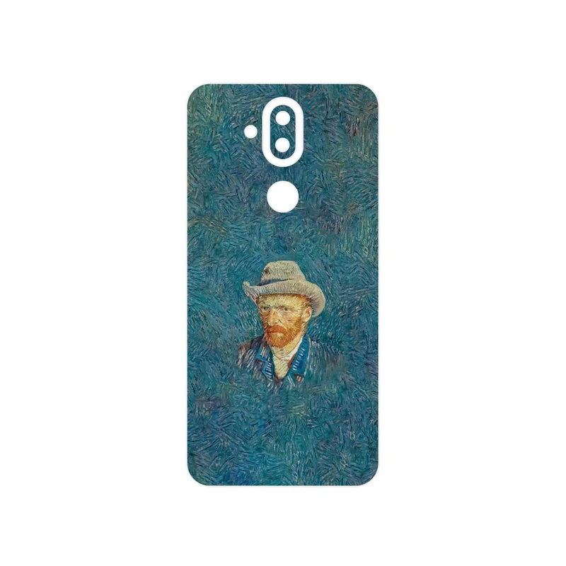 برچسب پوششی ماهوت مدل Self portrait with a gray felt hat مناسب برای گوشی موبایل نوکیا 8.1