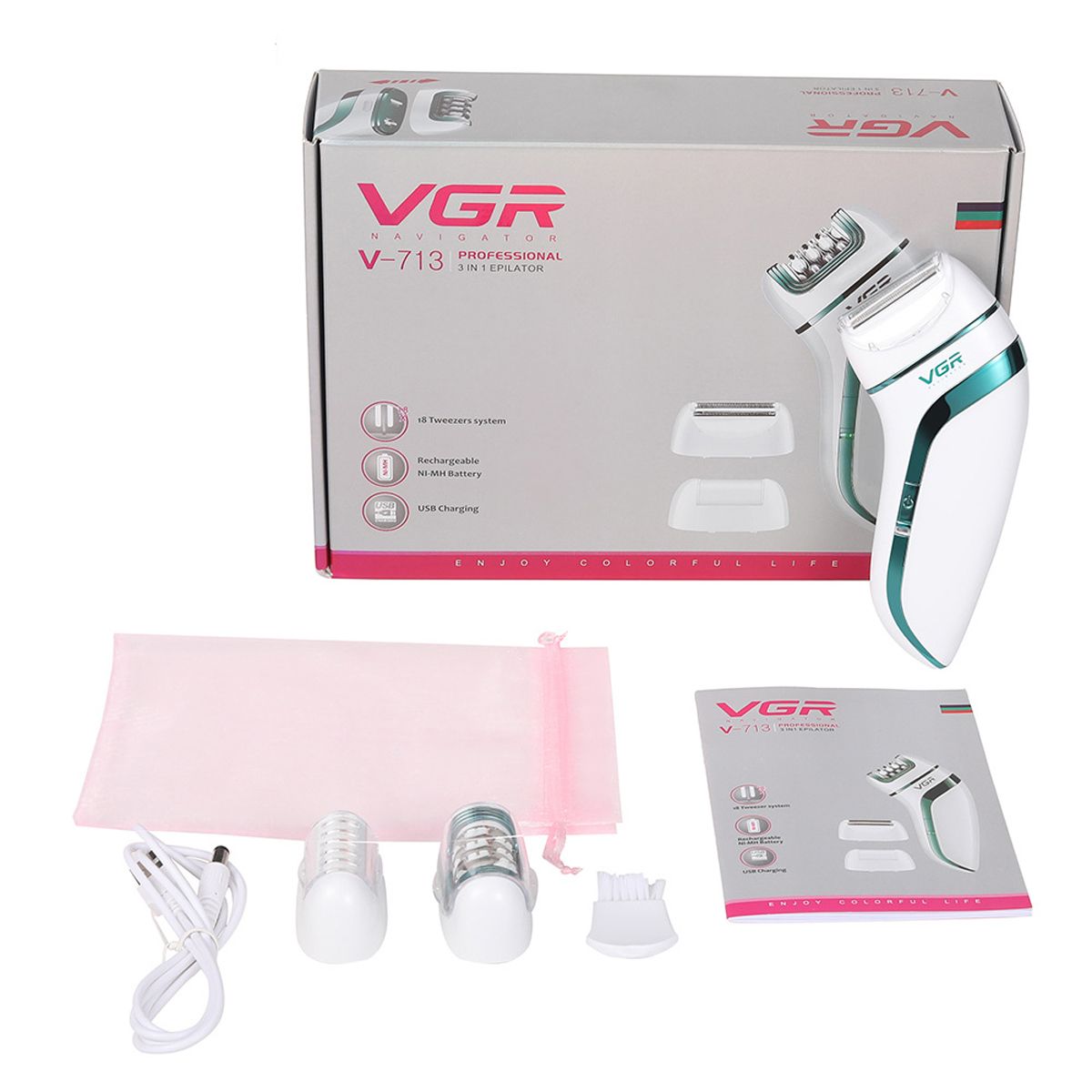 اپیلاتور وی جی ار مدل V-713 -  - 6