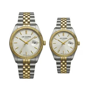 ست ساعت مچی عقربه‌ای کوارتز زنانه و مردانه لی کوپر مدل lc5588