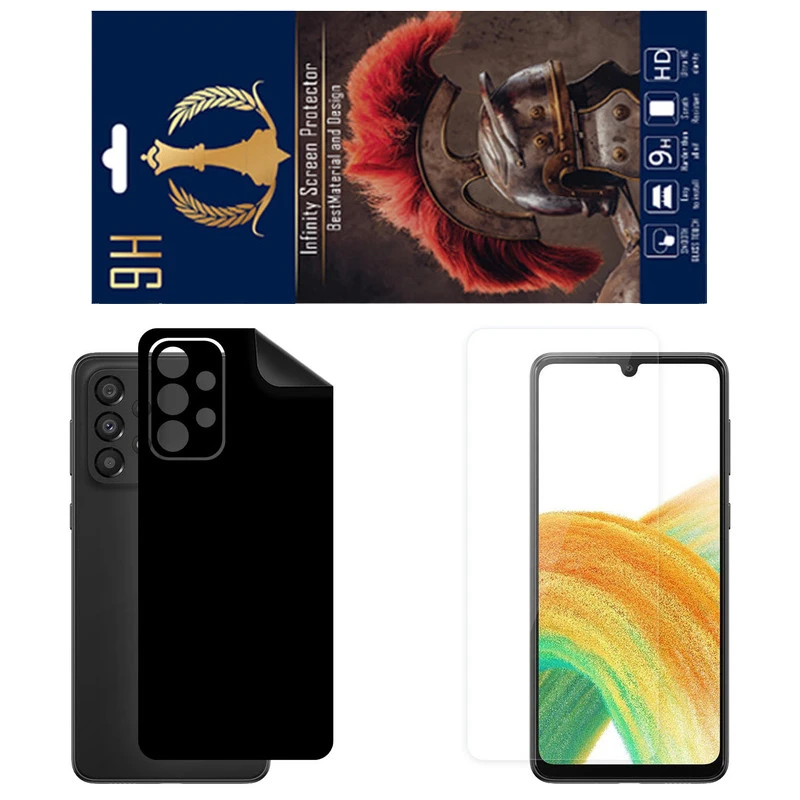 برچسب پوششی اینفینیتی مدل RG مناسب برای گوشی موبایل سامسونگ Galaxy A33 5G به همراه محافظ صفحه نمایش