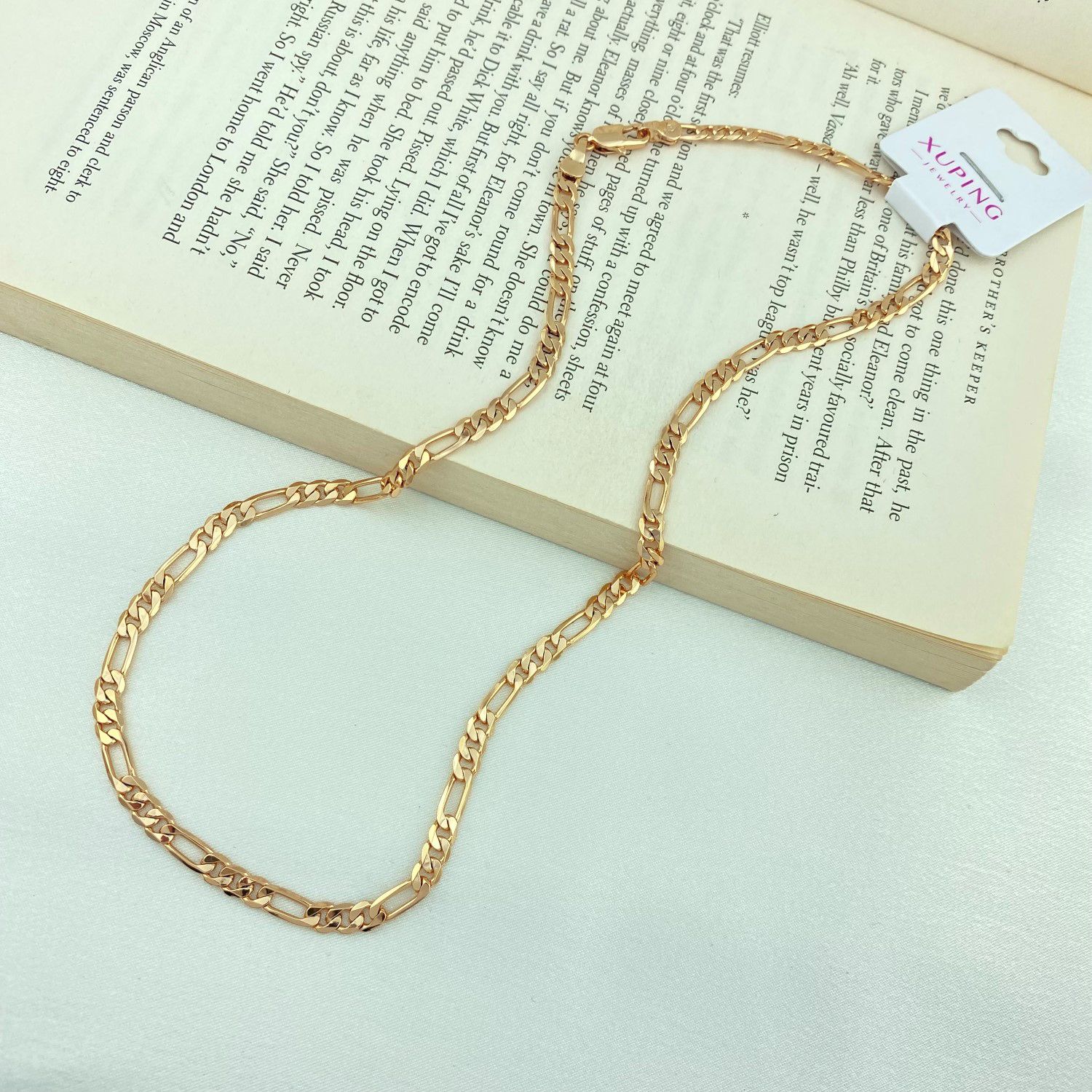 زنجیر زنانه ژوپینگ مدل فیگارو کد 60 N4297 -  - 2