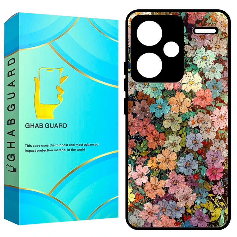 کاور قاب گارد طرح گل گلی مدل GCHPN13PL مناسب برای گوشی موبایل شیائومی Redmi Note 13 Pro Plus