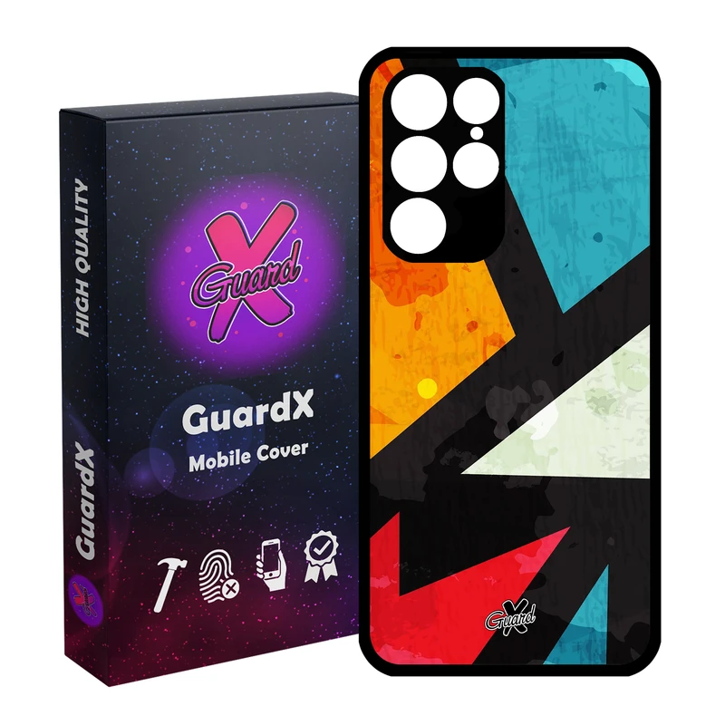 کاور گارد ایکس طرح Colors مدل Glass10176 مناسب برای گوشی موبایل سامسونگ Galaxy S22 Ultra