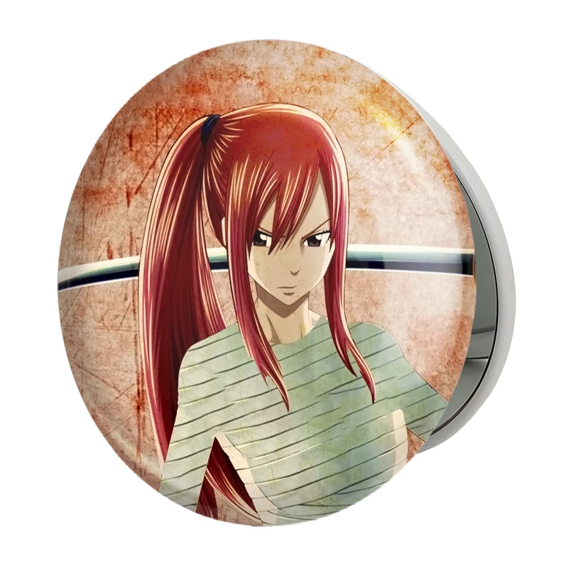 آینه جیبی خندالو طرح ارزا انیمه فری تیل Fairy Tail مدل تاشو کد 16469 
