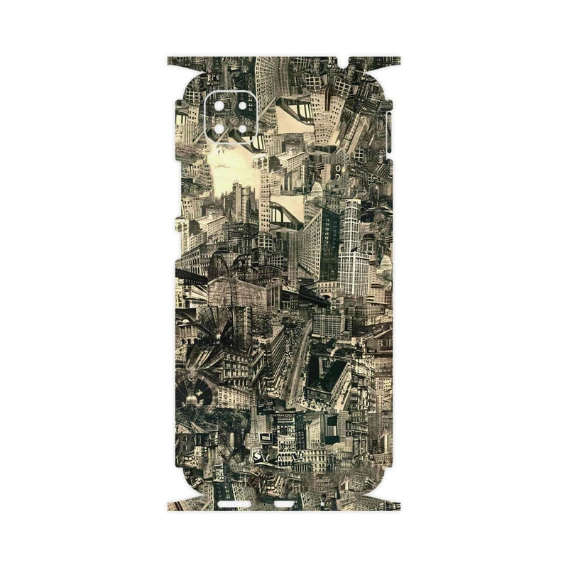 برچسب پوششی ماهوت مدل Collage of Skyscraper-FullSkin مناسب برای گوشی موبایل شیائومی Poco C3