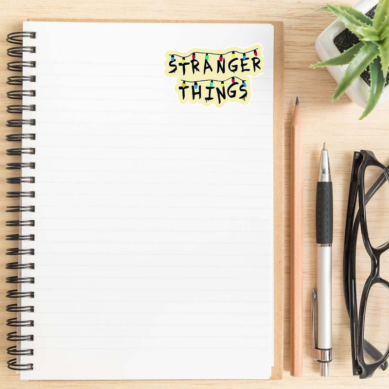 استیکر لپ تاپ کارنیکا طرح چیزهای عجیب مدل stranger thing-2222274 مجموعه 2 عددی