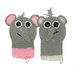 لیف حمام کودک طرح فیل بسته دو عددی