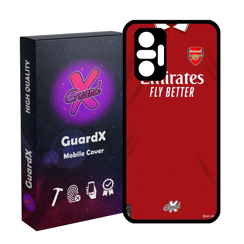کاور گارد ایکس طرح آرسنال مدل Glass10467 مناسب برای گوشی موبایل شیائومی Redmi Note 10 Pro/Note 10 Pro Max