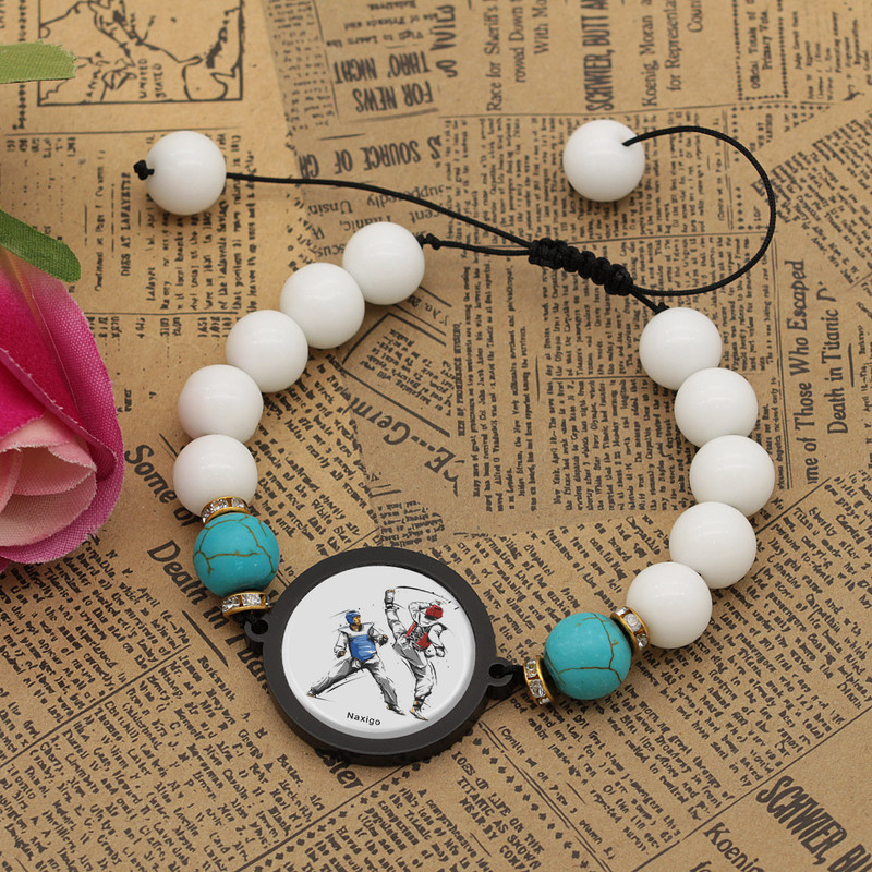 دستبند زنانه ناکسیگو طرح تکواندو کد BR4007