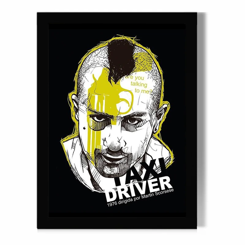تابلو مدل دیواری طرح فیلم راننده تاکسی Taxi Driver کد FD42