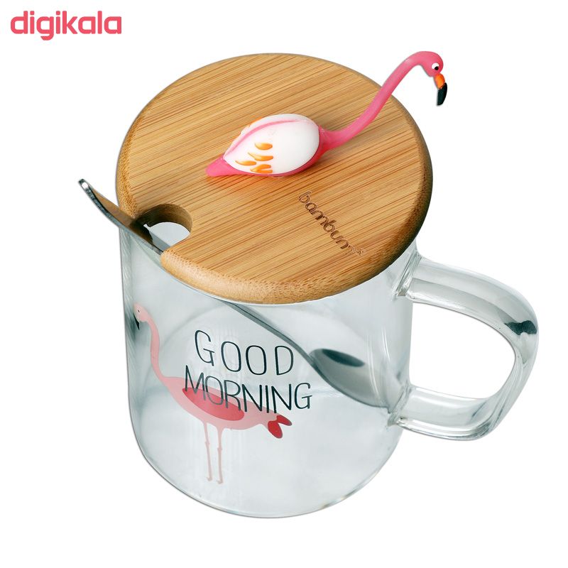 لیوان بامبوم مدل Agita Flamingo main 1 2