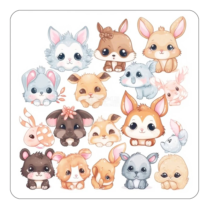 مگنت کاکتی طرح حیوانات کارتونی مدل mp28576