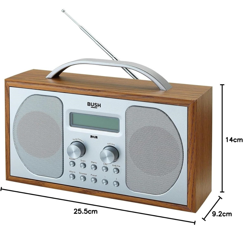 رادیو اسپیکر bush مدل Wooden دارای Bluetooth
