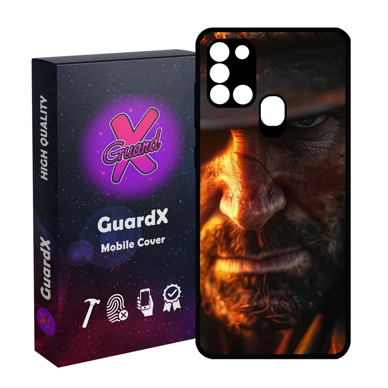 کاور گارد ایکس طرح Red Dead Redemption 2 مدل  Glass10734 مناسب برای گوشی موبایل سامسونگ Galaxy A21s