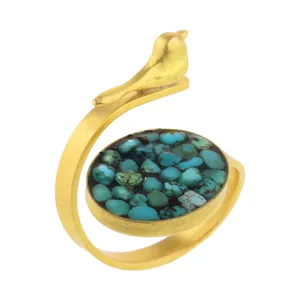 انگشتر زنانه طرح پرنده مدل 15413