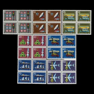 تمبر یادگاری مدل خارجی مجموعه 28 عددی